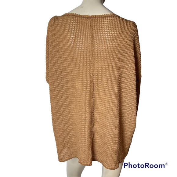JODIFL Walnut Brown Waffle Knit Long Sleeve Top - Picture 4 of 10